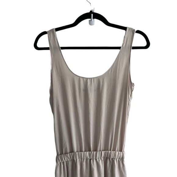 Zara Boho Sleveless Tank Maxi Dress Champagne XS - Picture 4 of 6